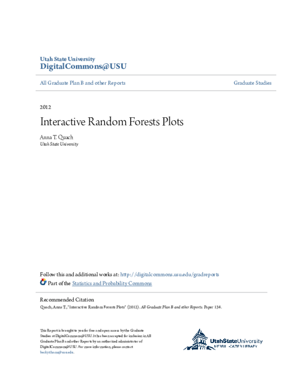 (PDF) Interactive Random Forests Plots