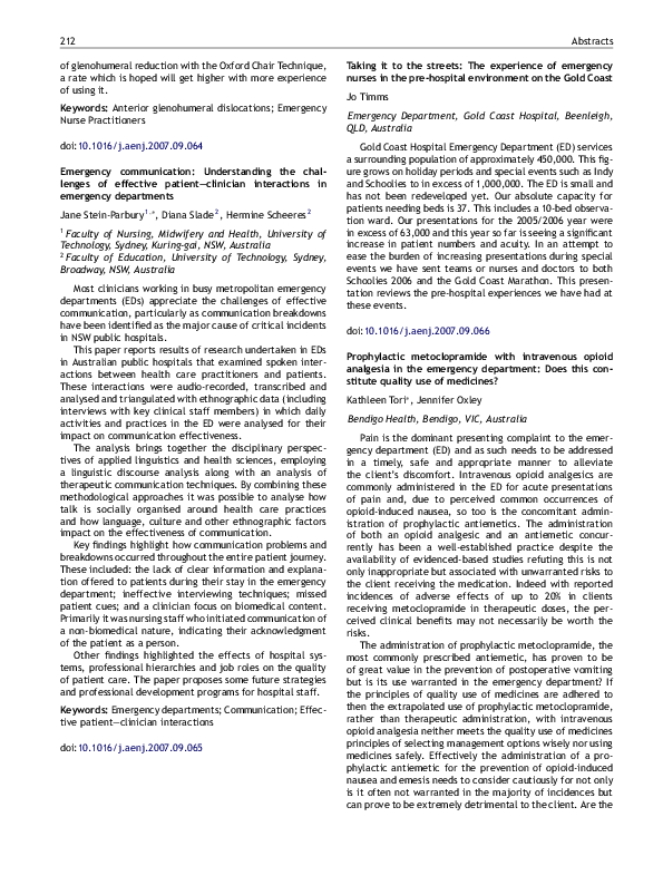 (PDF) Emergency communication: Understanding the challenges of ...