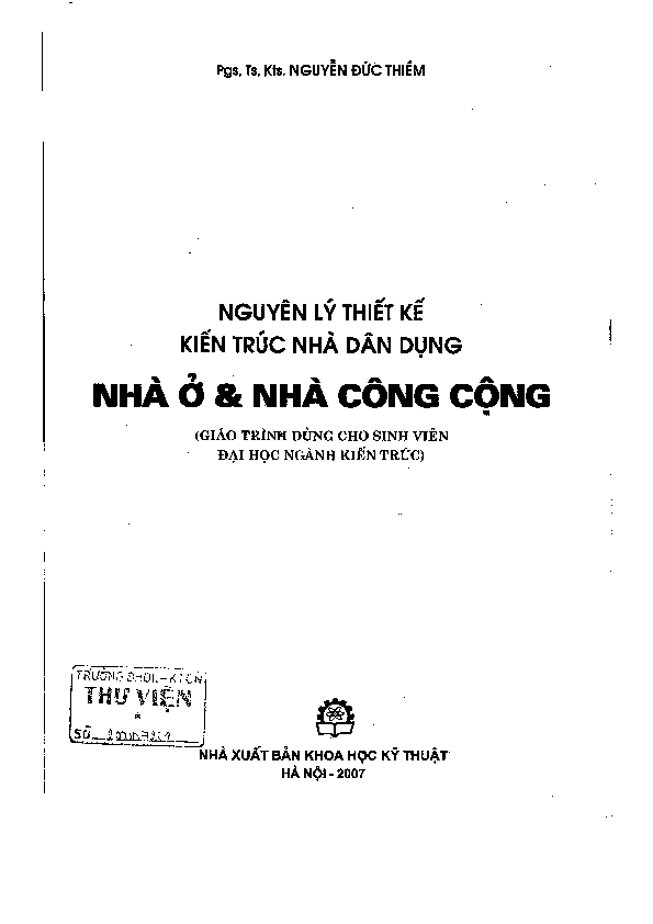 (PDF) Giao trinh nguyen ly thiet ke kien truc nha dan dung nha o va nha ...