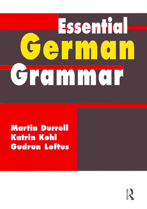 Pdf Essential Language Grammars Katrin Kohl Martin Durrell