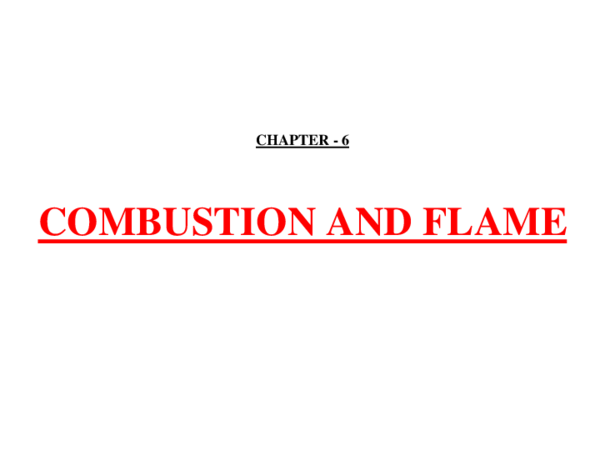 (PPT) Combustion and flame