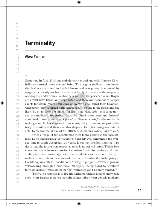 (PDF) Terminality
