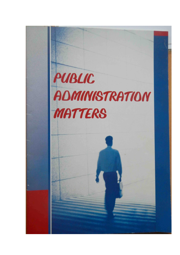 (PDF) Public administration matters | Aurimas Nausėda - Academia.edu