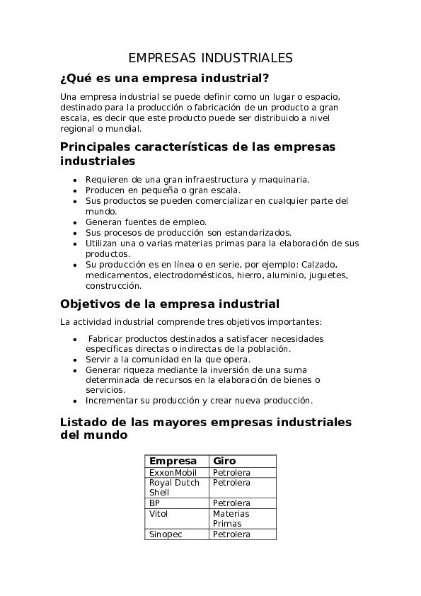 (DOC) EMPRESAS INDUSTRIALES ¿Qué es una empresa industrial Angelo Alquinga Academia.edu (DOC) EMPRESAS INDUSTRIALES ¿Qué es una empresa industrial Angelo Alquinga Academia.edu