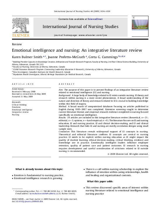Emotional intelligence research paper image