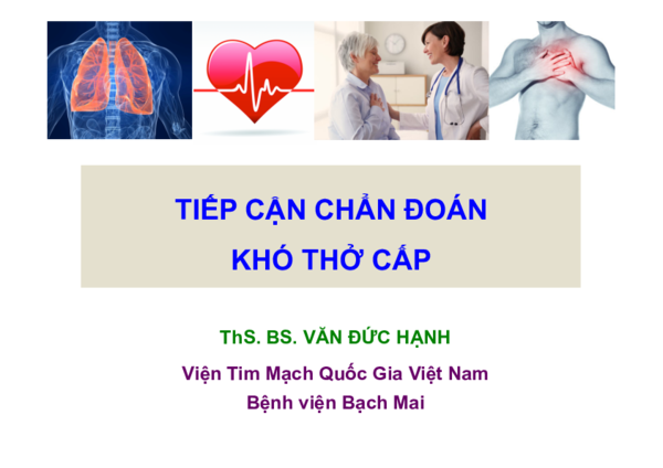 First page of “TIẾP CẬN CHẨN ĐOÁN KHÓ THỞ CẤP”