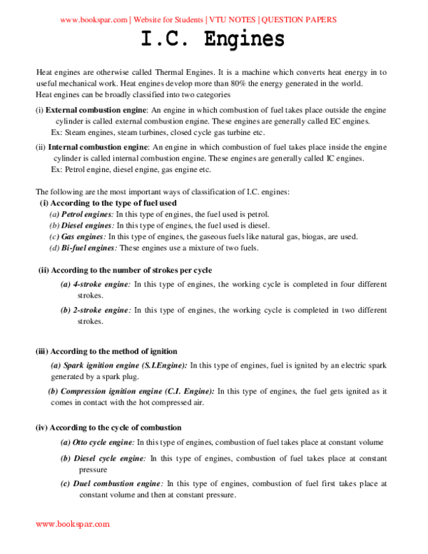 (DOC) EME Unit 3 IC Engines