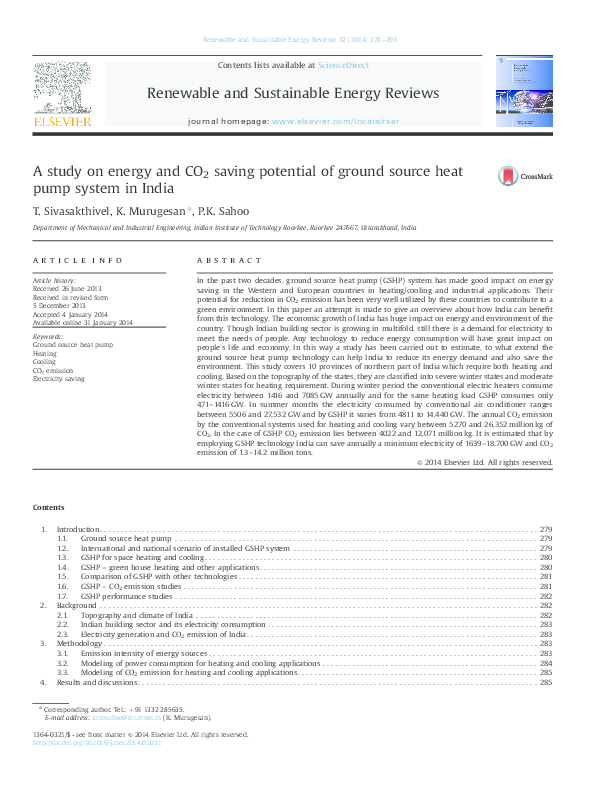 (PDF) A study on energy and CO2 saving potential of ground source heat ...