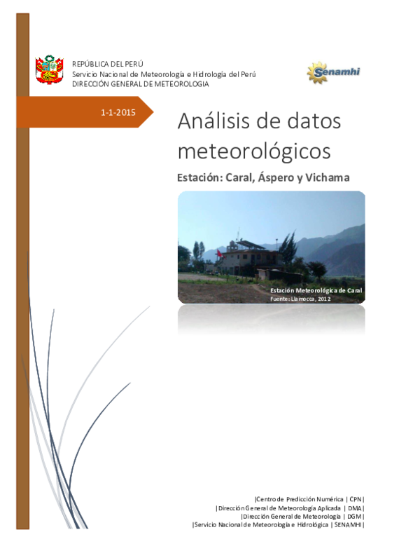 (PDF) Análisis de datos meteorológicos