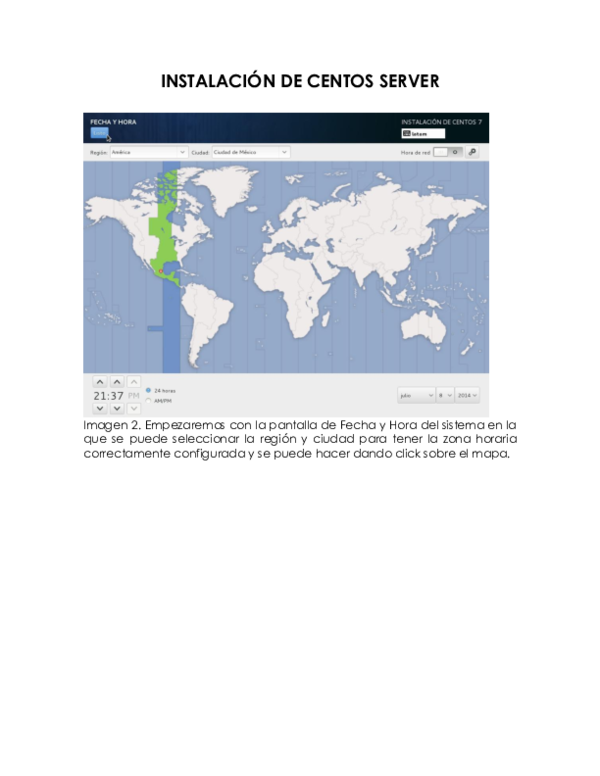 (DOC) INSTALACIÓN DE CENTOS SERVER