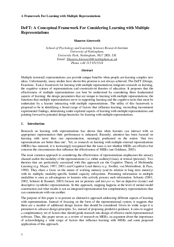 (PDF) DeFT: A conceptual framework for considering learning with ...