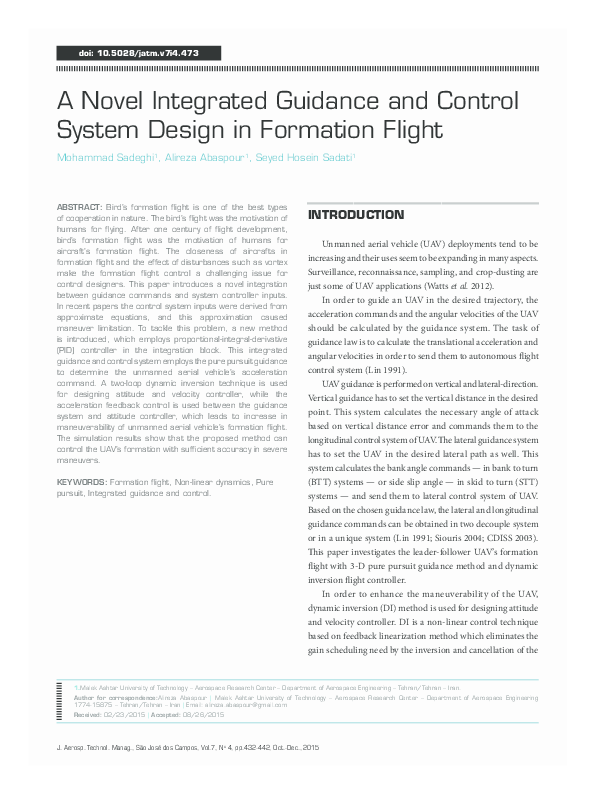 (PDF) A Novel Integrated Guidance and Control System Design in ...