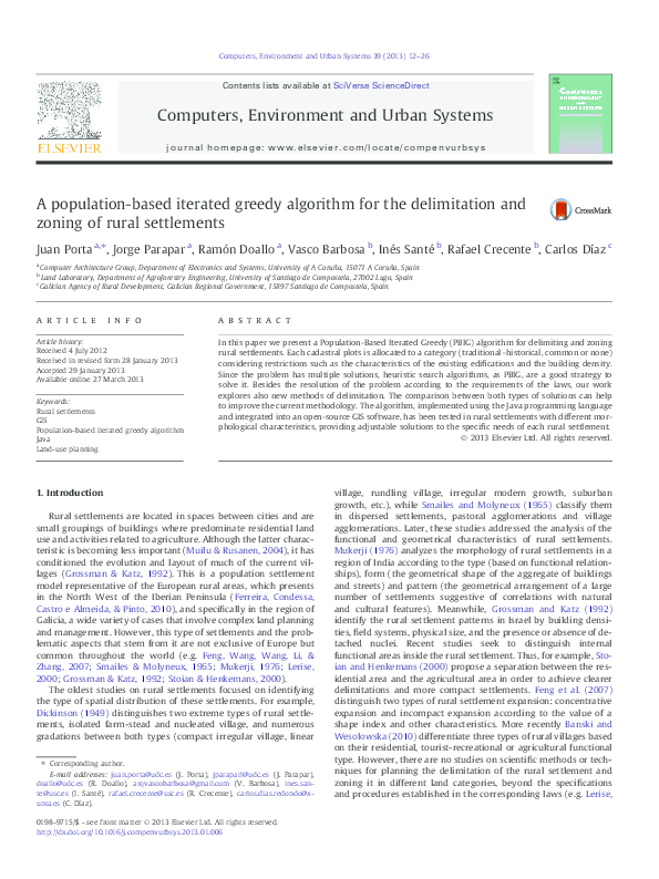 (PDF) A population-based iterated greedy algorithm for the delimitation ...