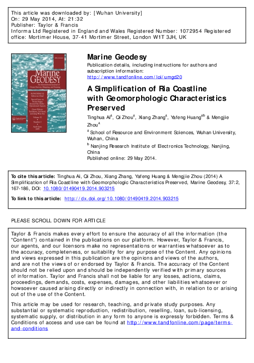 (PDF) A Simplification of Ria Coastline with Geomorphologic ...