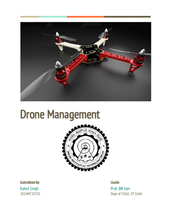 (PDF) Drone Management Submitted By Guide