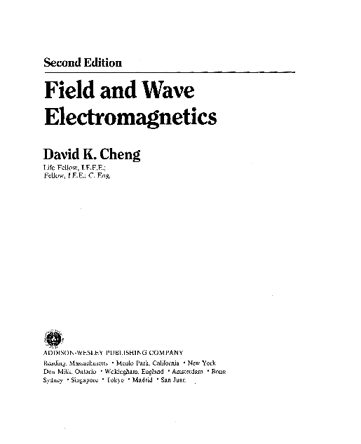 (PDF) Second Edition Field and Wave Christy Maria