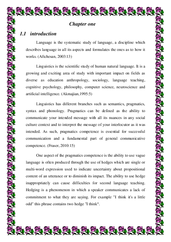 (DOC) Hedges in literary text Riyadh Ali Academia.edu