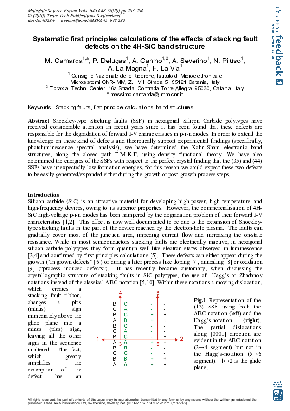 (PDF) Systematic First Principles Calculations of the Effects of ...
