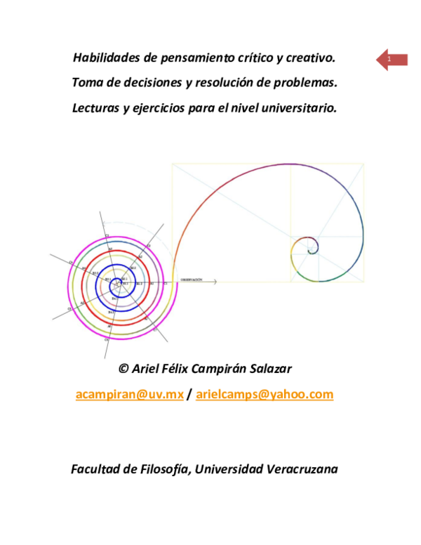 (PDF) Habilidades de pensamiento crítico y creativo