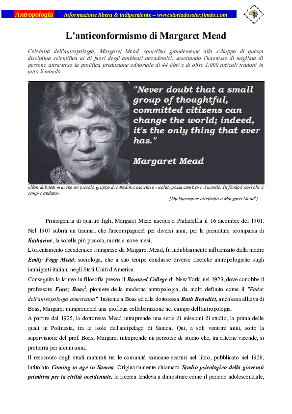 Margaret mead culture and personality picture