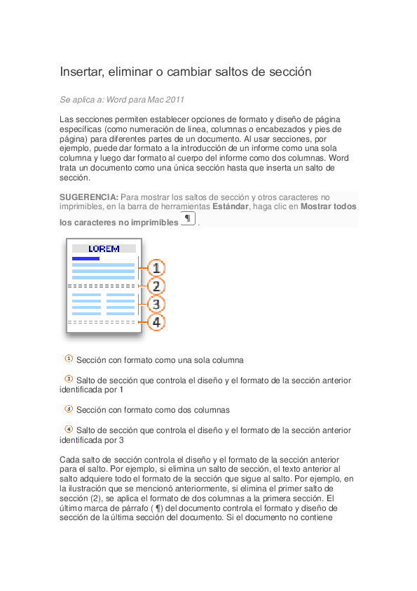 (DOC) Insertar, eliminar o cambiar saltos de sección Last Hope Academia.edu
