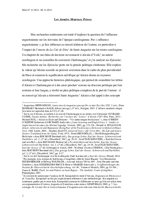 (PDF) Communication_Les Annales Mettenses Priores_MoeschSophia