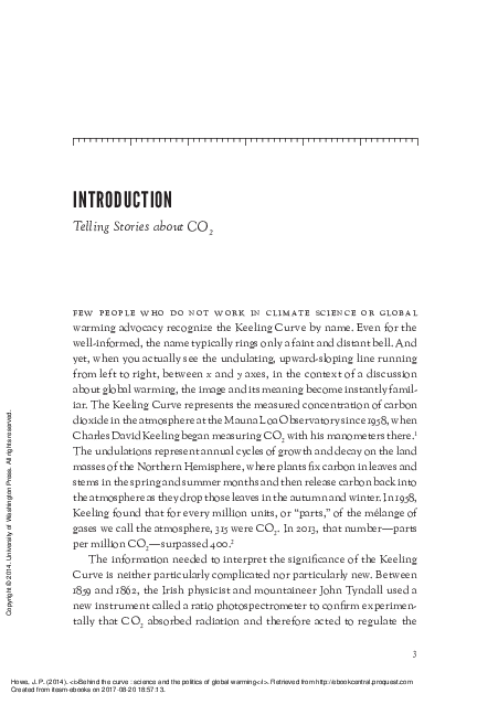 Behind the Curve Science and the Politics of Globa... (Introduction Telling Stories about CO2)