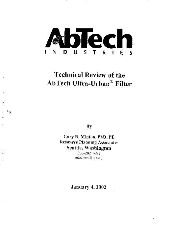 (PDF) Technical Review of the Ab Tech UUF