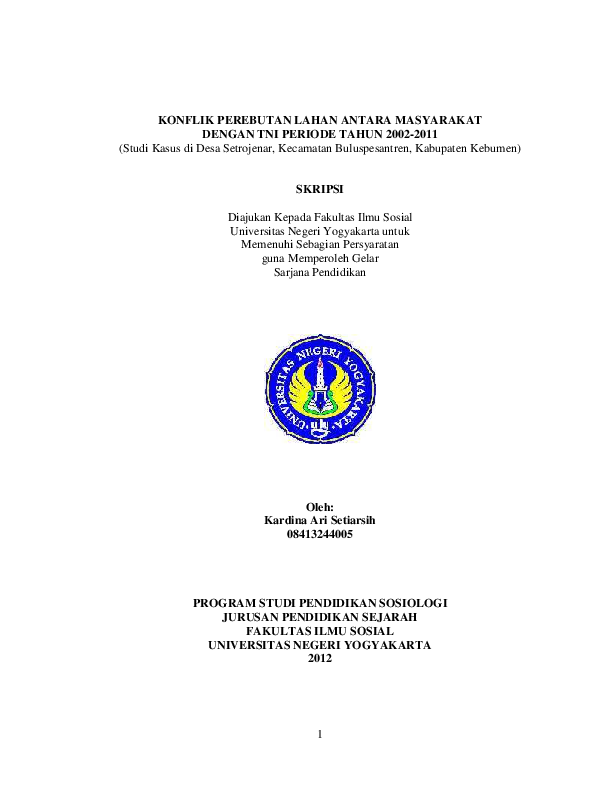 Pdf Konflik Sosial Lisa Koranue Academia Edu