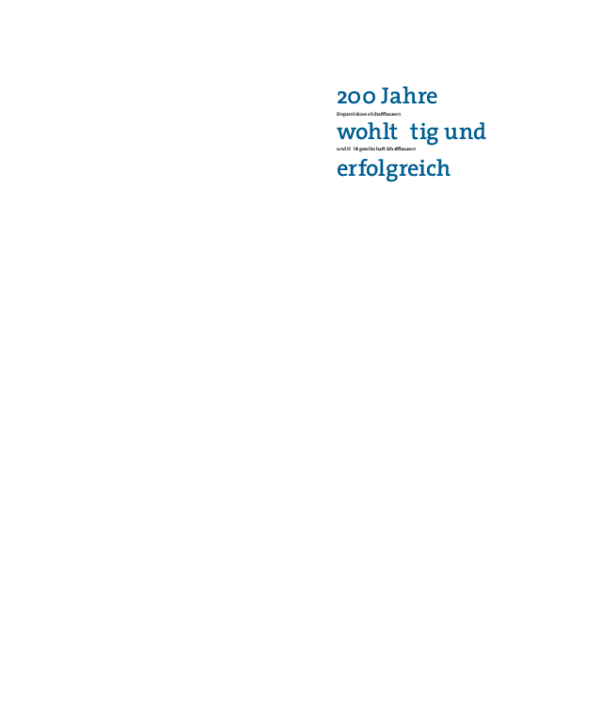 Pdf Ersparniskasse Schaffhausen 200 Jahre Gemeinnutzig Und