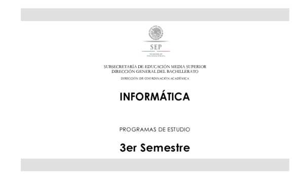 (PDF) SUBSECRETARÍA DE EDUCACIÓN MEDIA SUPERIOR DIRECCIÓN GENERAL DEL