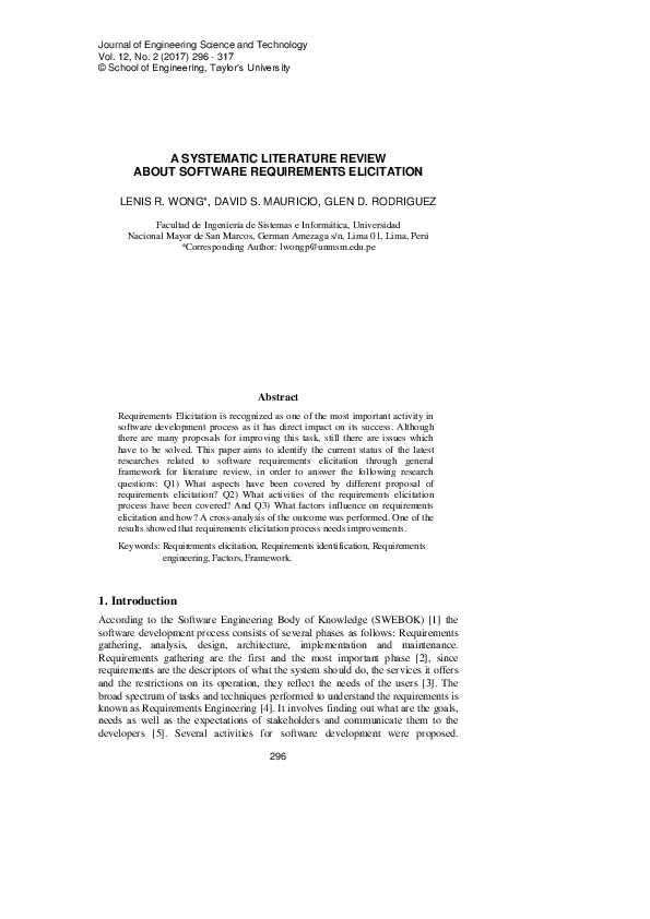 Research paper literature review example picture