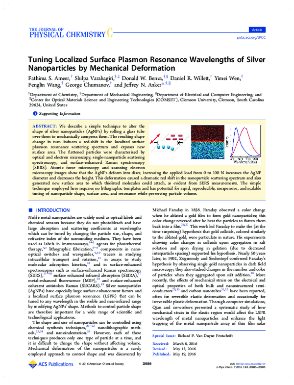 (PDF) Tuning Localized Surface Plasmon Resonance Wavelengths of Silver ...