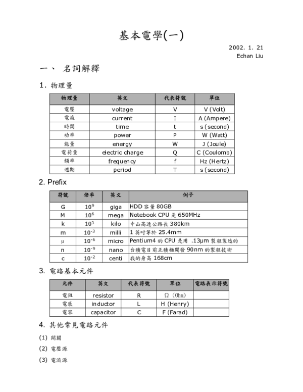 (PDF) Basic Circuit Introduction