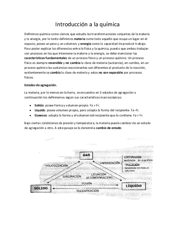 (DOC) Introducción a la química