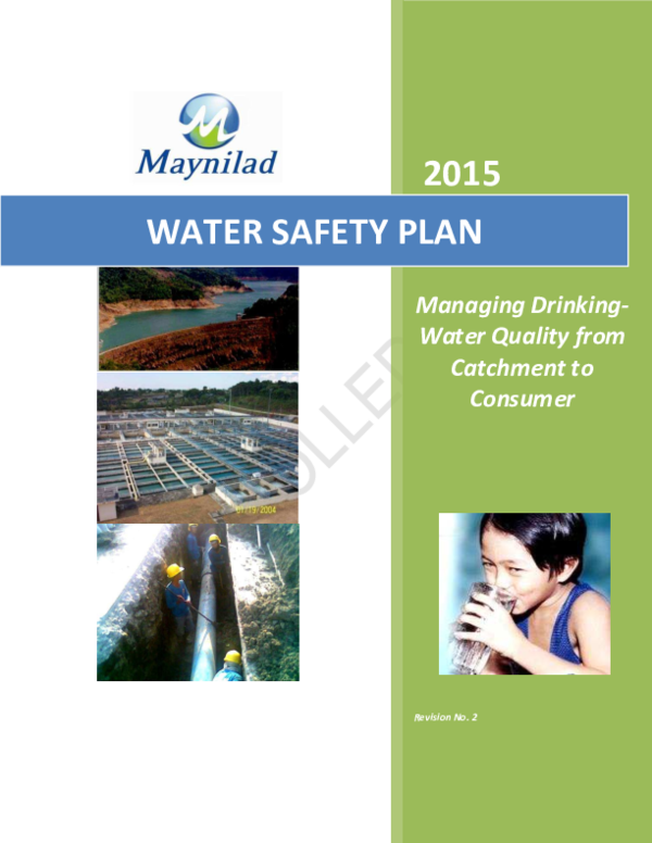 (PDF) 2015 WATER SAFETY PLAN Managing Drinking Water Quality from
