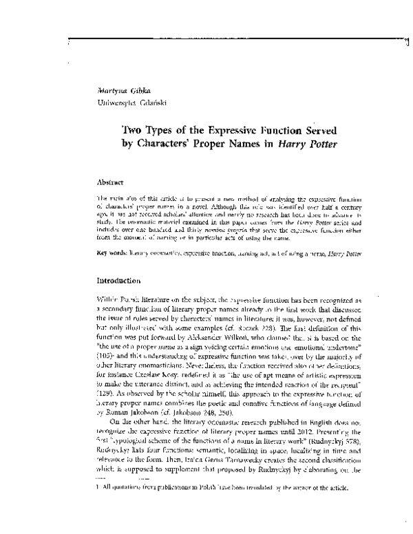 (PDF) Two types of the expressive function