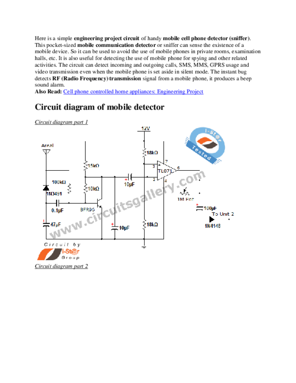 (DOC) Circuit diagram of mobile detector Muthu sujay Academia.edu