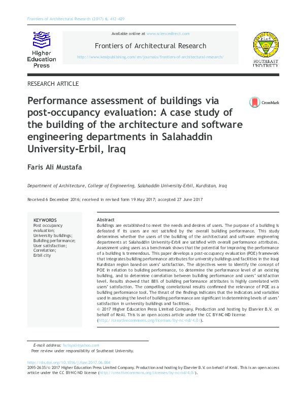 Post occupancy evaluation interior design picture