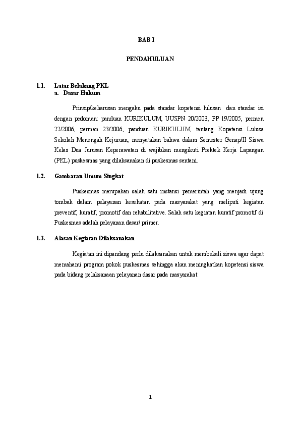 Doc Bab I Pendahuluan Pendahuluan