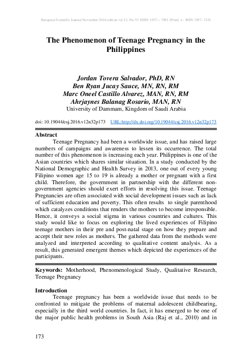 Literature review on teenage pregnancy in nigeria pdf image