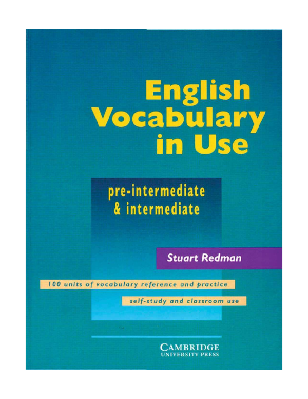 English Vocabulary in Use Pre Intermediate