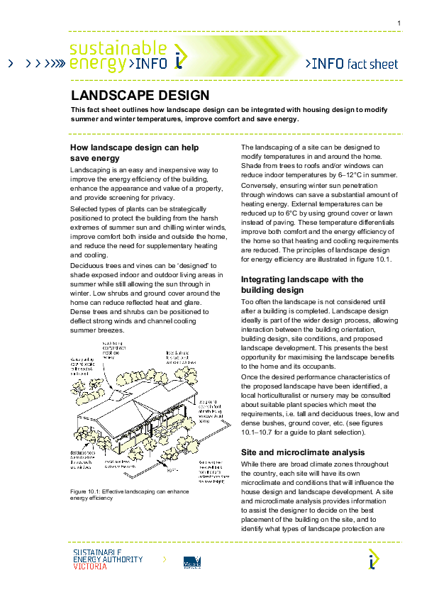 How Landscape Design Can Help Save Energy Aka Vasudev Pdf