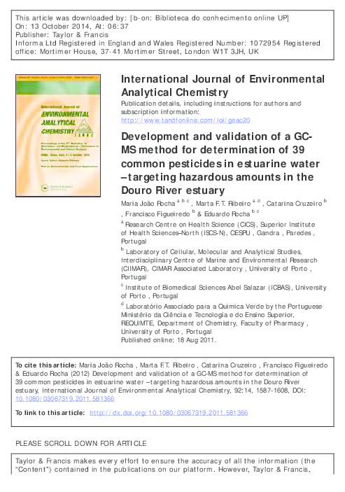 (PDF) Development and validation of a GC-MS method for determination of ...