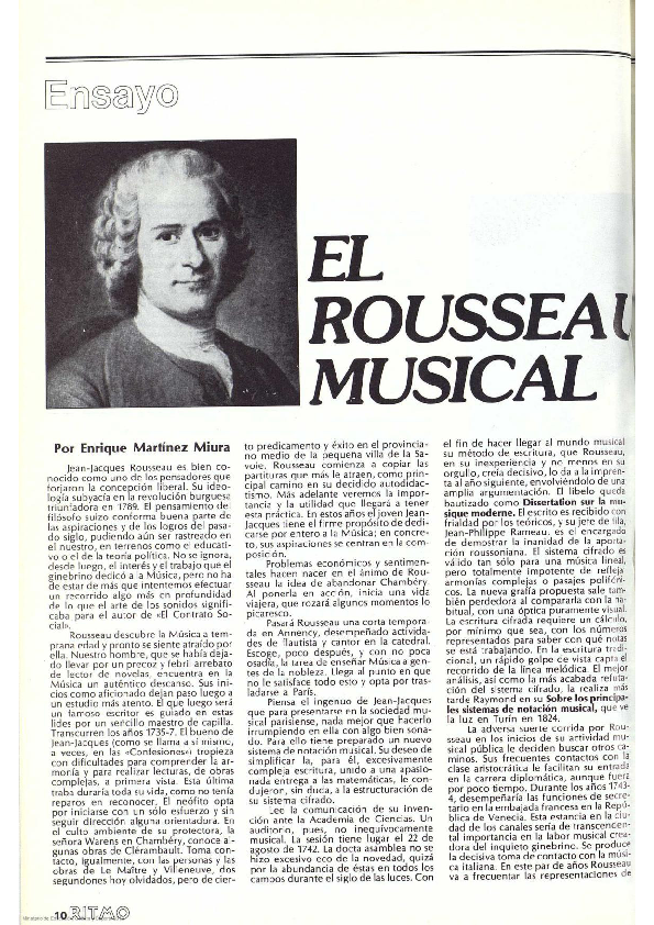 (PDF) El Rousseau musical