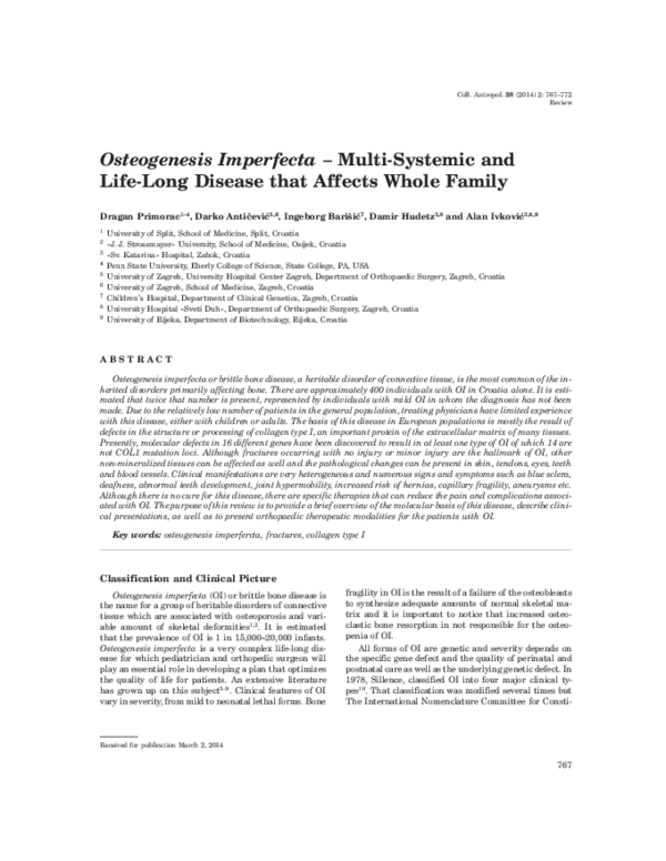 Osteogenesis imperfecta essay picture