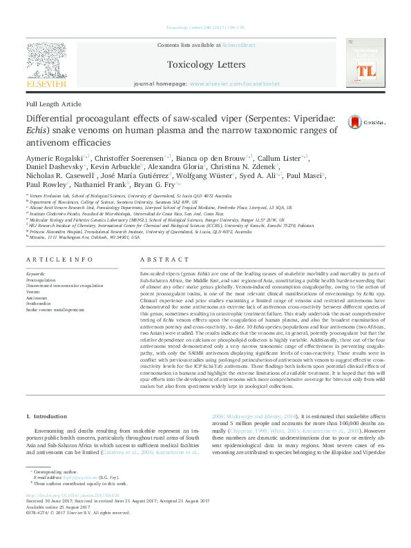 Cytotoxic venom effects picture