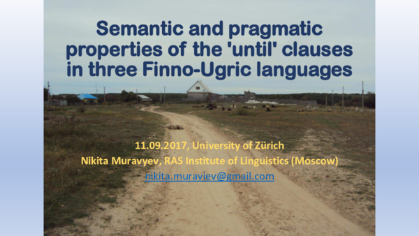 (PDF) Semantic and pragmatic properties of the 'until' clauses in three ...