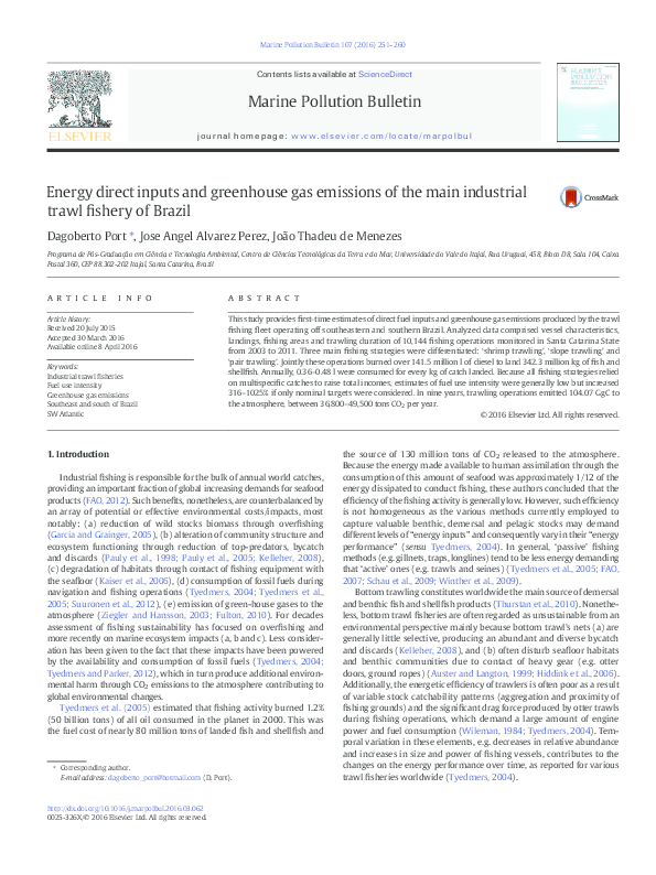 (PDF) Energy direct inputs and greenhouse gas emissions of the main ...