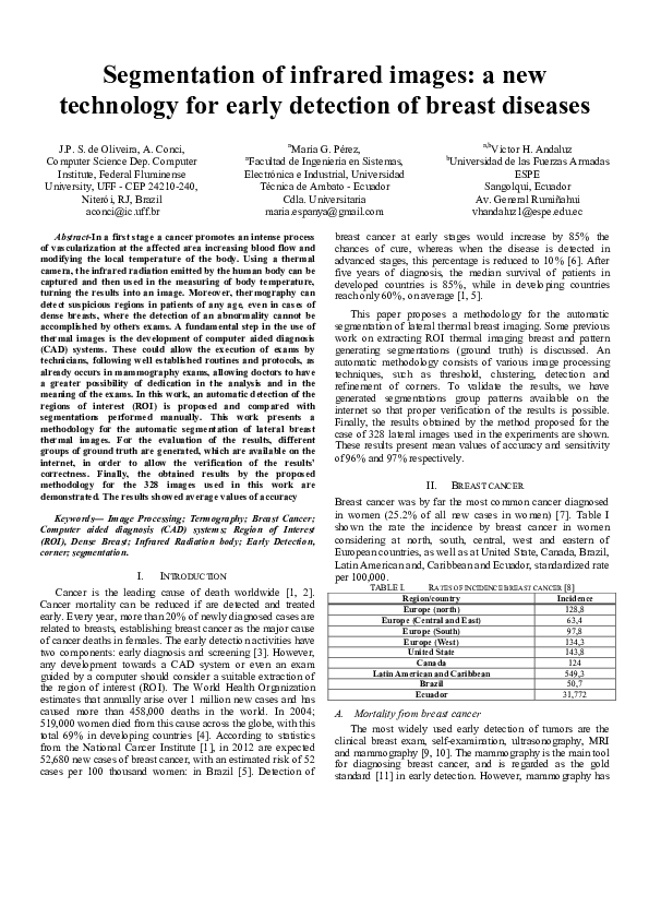 (PDF) Segmentation Of Infrared Images: a New Technology For Early ...